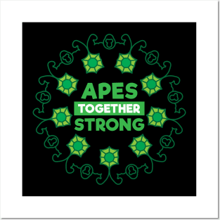 Apes Together Strong Emerald Posters and Art